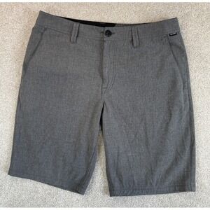 Volcom True-To-This Shorts Men's 33 Gray Inseam 11" Surf & Turf Stretch Skate